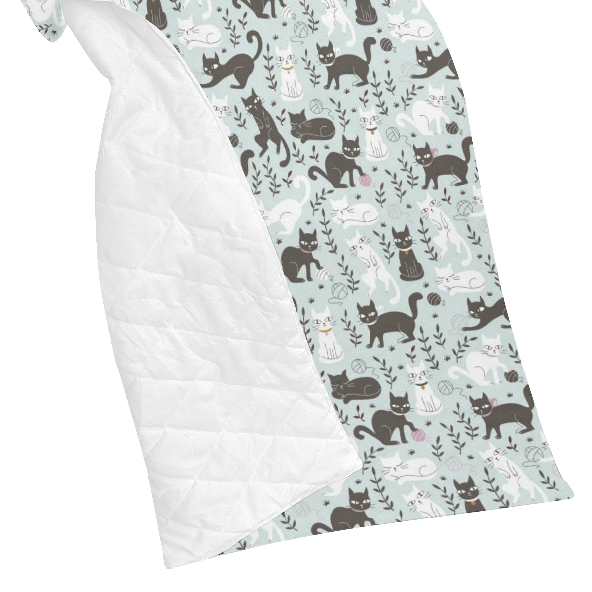 Cat Pattern Print Design 08 Premium Quilt