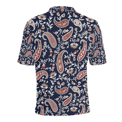 Paisley Pattern Print Design A05 Men Polo Shirt