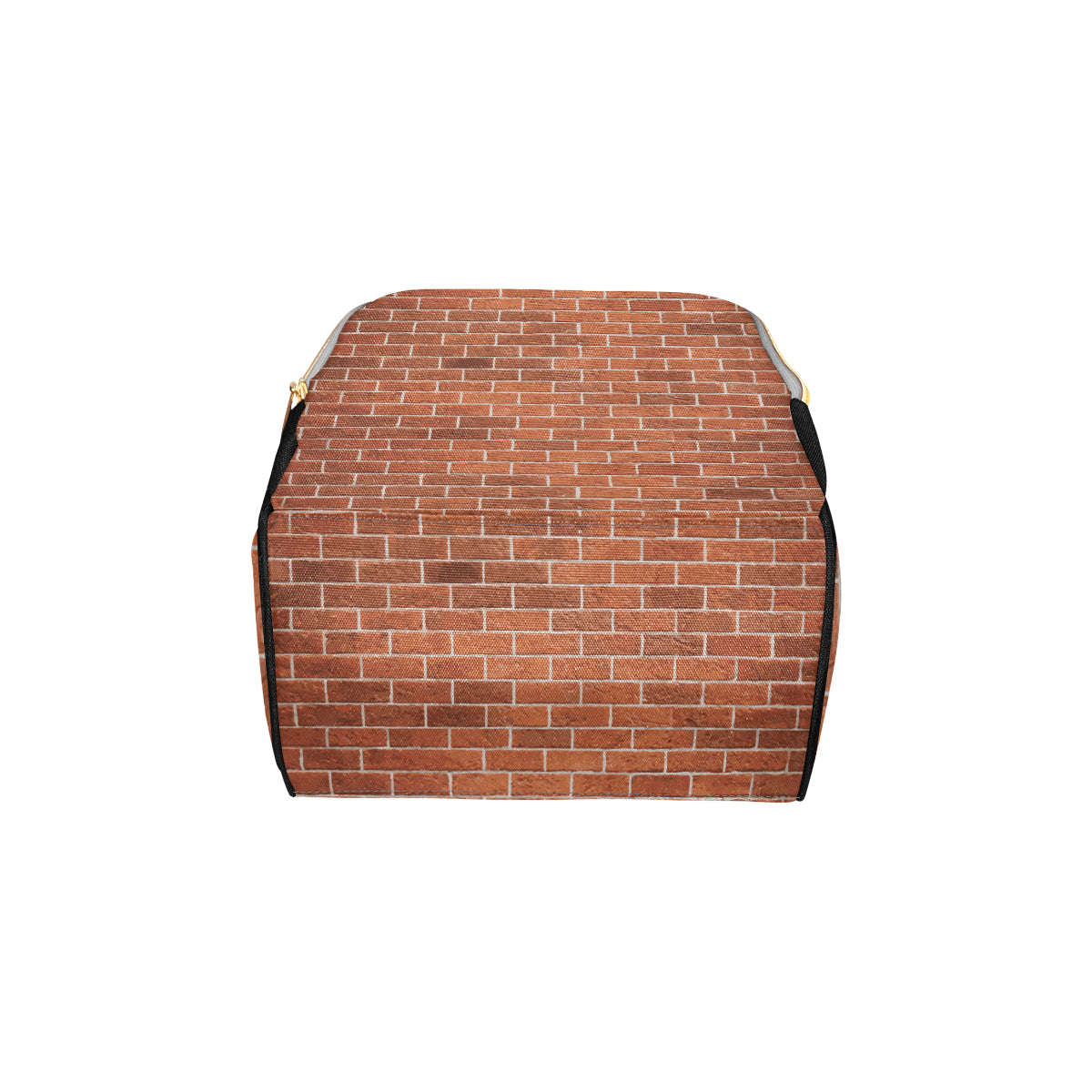 Brick Brown Pattern Print Design 02 Diaper Bag Backpack