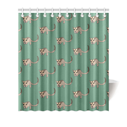 Sugar Glider Pattern Print Design 01 Shower Curtain