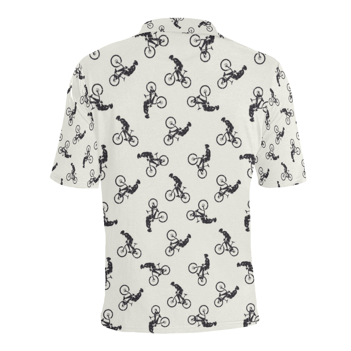 Mountain bike Pattern Print Design 01 Men Polo Shirt