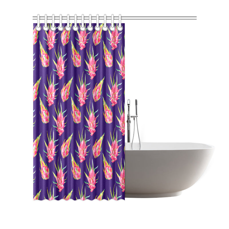 Dragonfruit Pattern Print Design DF02 Shower Curtain