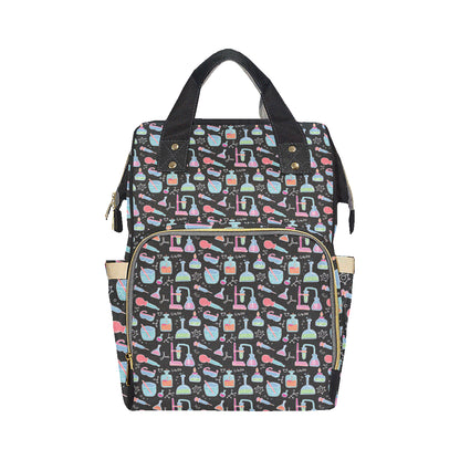 Chemical Pattern Print Design 06 Diaper Bag Backpack
