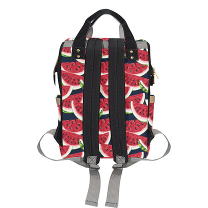 Watermelon Pattern Print Design WM011 Diaper Bag Backpack