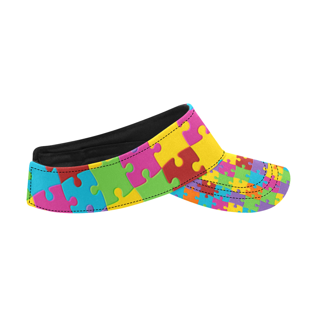 Autism Awareness Pattern Print Design 02 Unisex Sun Visor