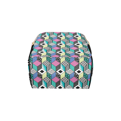 90s Pattern Print Design 3 Diaper Bag Backpack