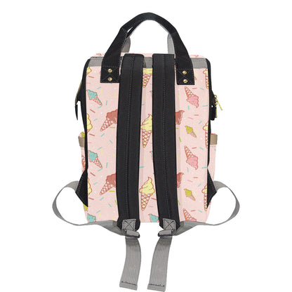Ice Cream Pattern Print Design 02 Diaper Bag Backpack
