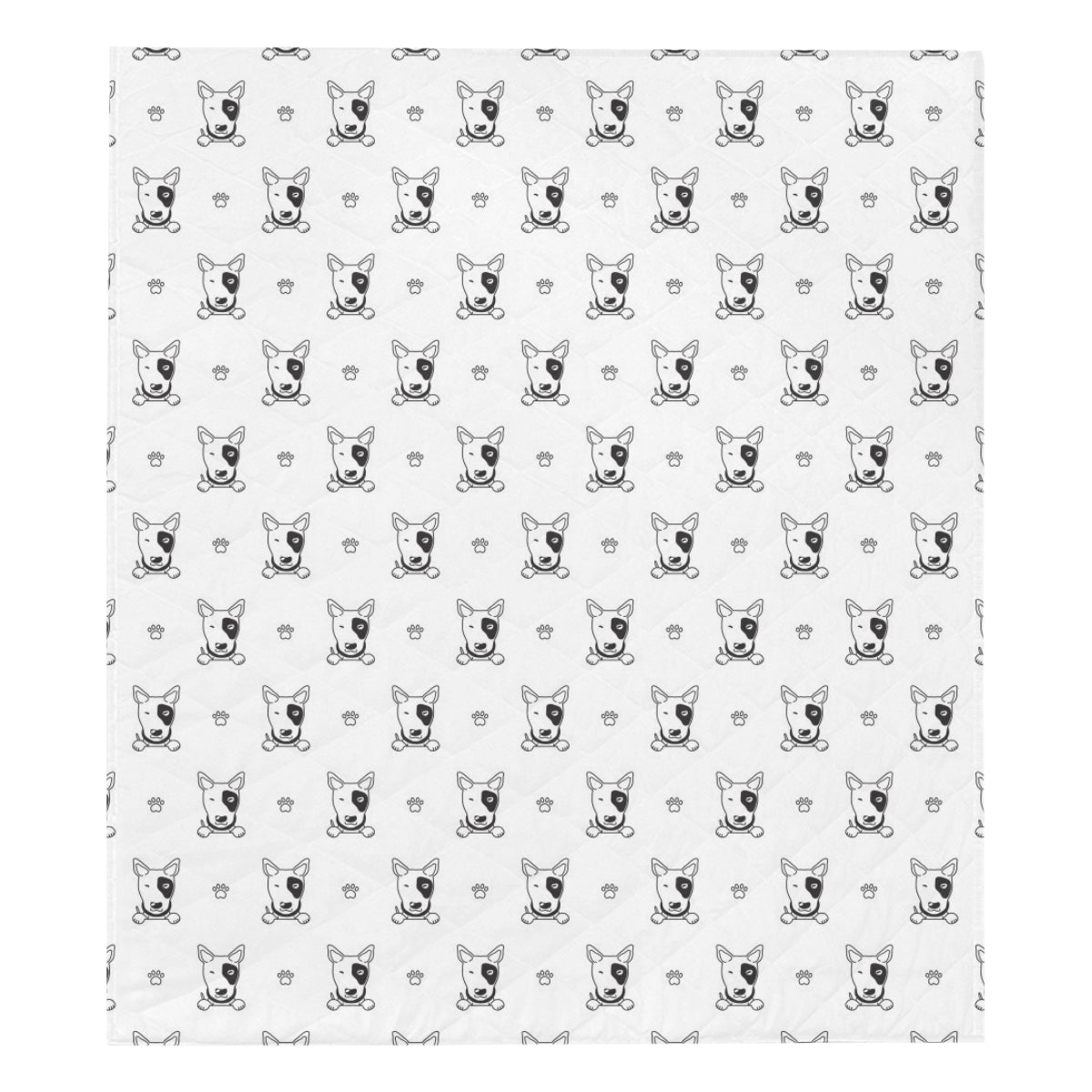 Bull Terriers Pattern Print Design 06 Premium Quilt