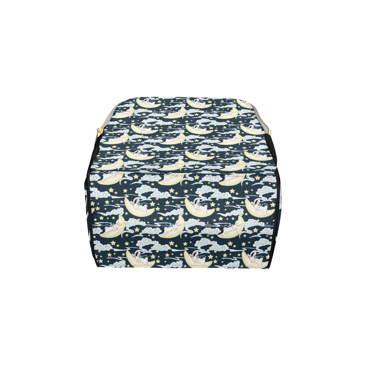 Rabbit Sleeping Pattern Print Design RB08 Diaper Bag Backpack