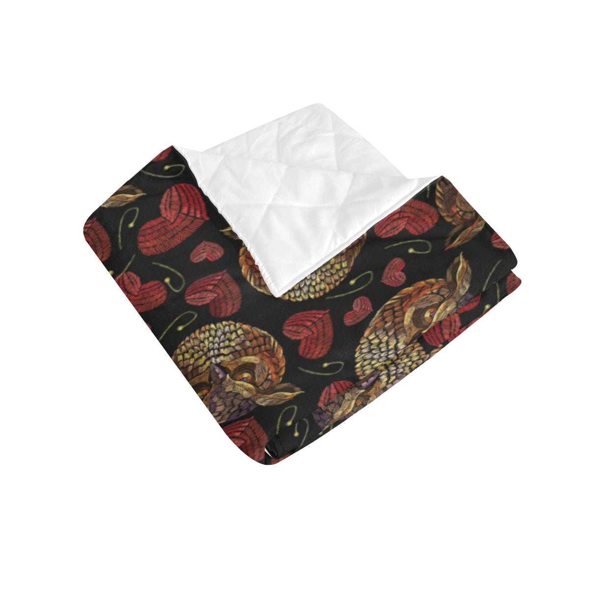 Owl Pattern Print Design A08 Premium Quilt