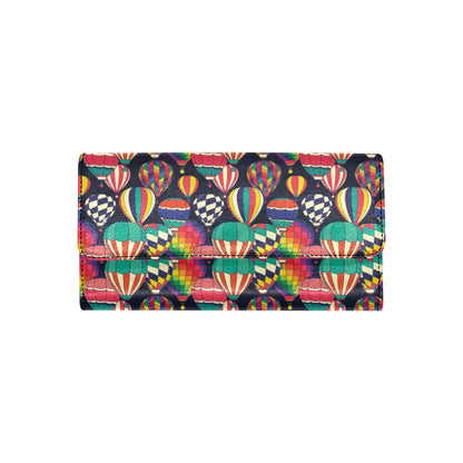Ballon Pattern Print Design 02 Women's Trifold Wallet