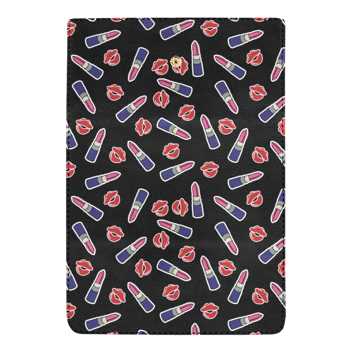 Lipstick Pattern Print Design LT01 Women's Trifold Wallet