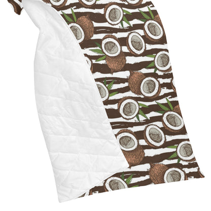 Coconut Pattern Print Design CN04 Premium Quilt