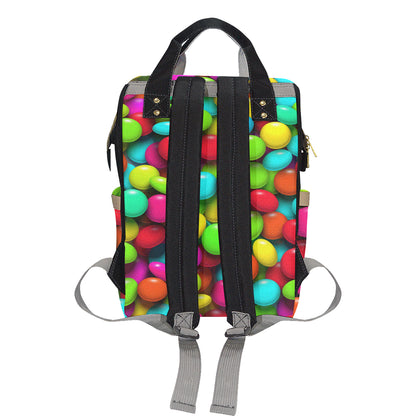 Candy Pattern Print Design CA03 Diaper Bag Backpack