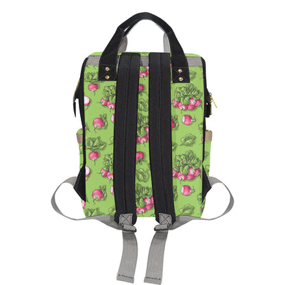 Radish Pattern Print Design A05 Diaper Bag Backpack