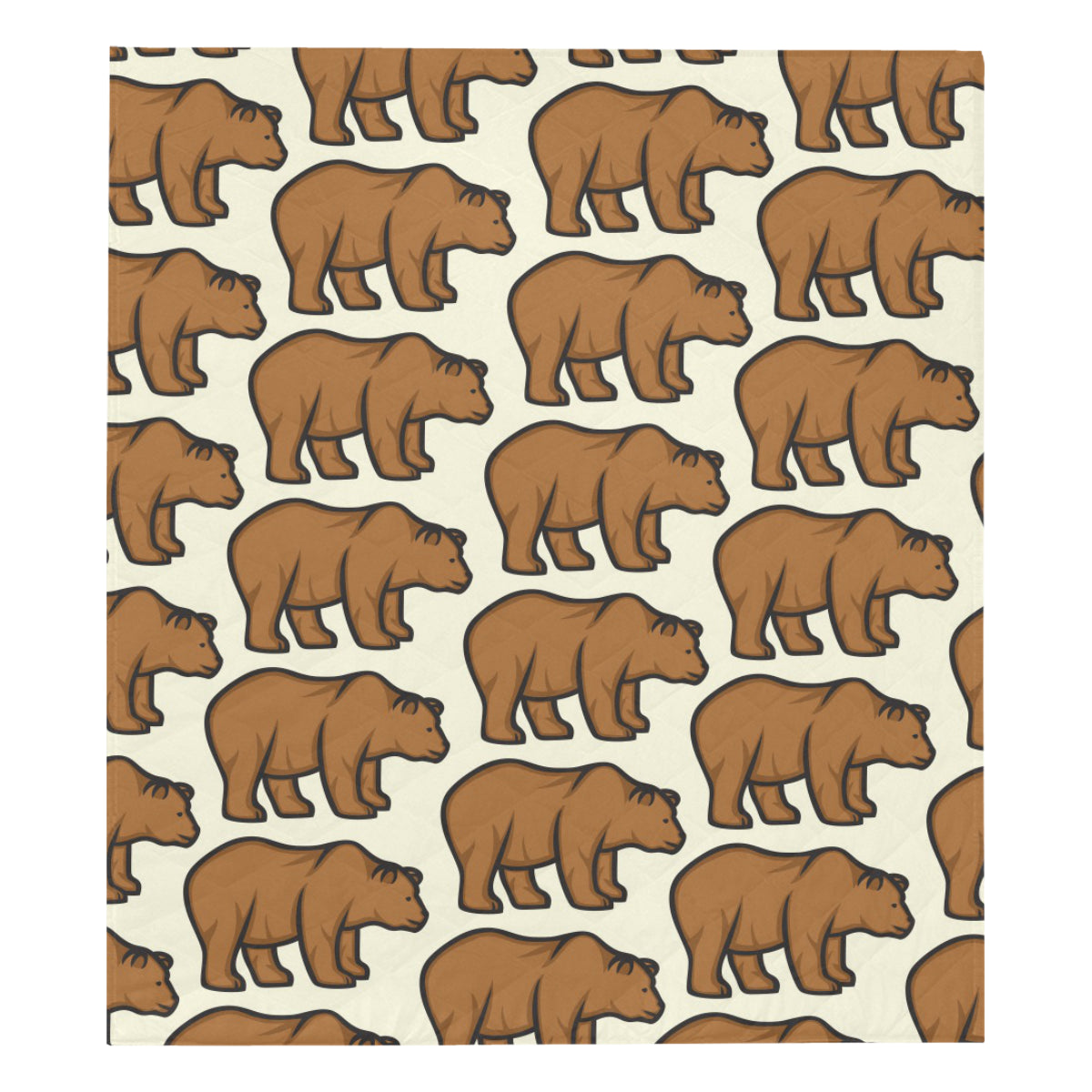Bear Pattern Print Design BE05 Premium Quilt