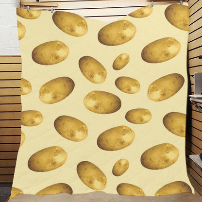 Potato Pattern Print Design A01 Premium Quilt