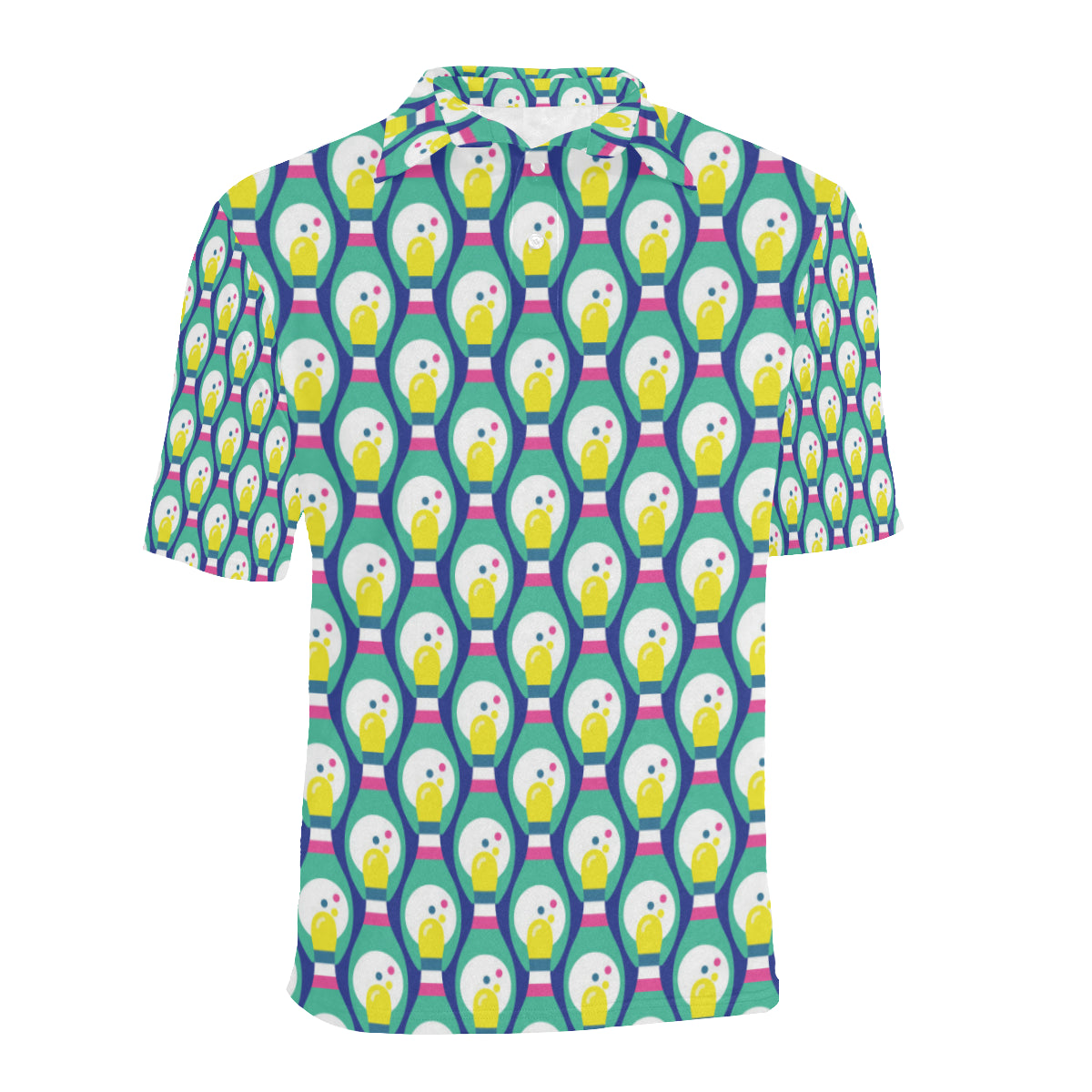 Bowling Pattern Print Design 04 Men Polo Shirt