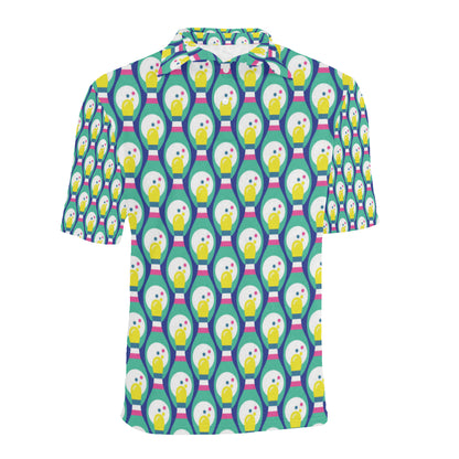 Bowling Pattern Print Design 04 Men Polo Shirt