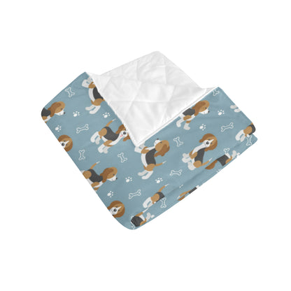 Beagle Pattern Print Design 02 Premium Quilt