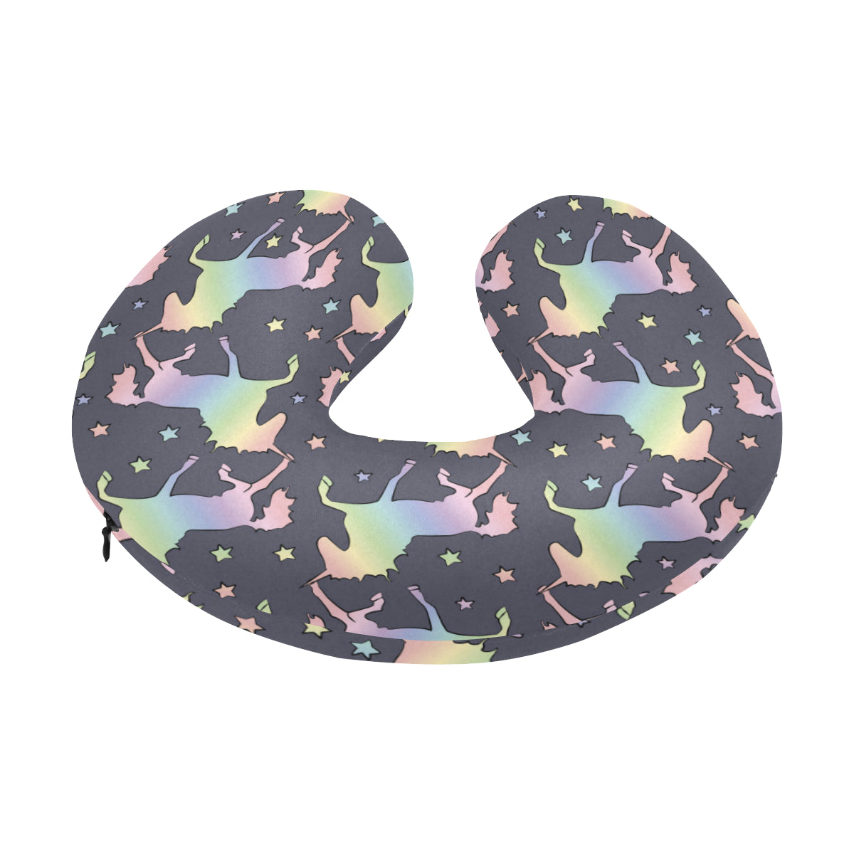 Rainbow Pattern Print Design A05 U-Shaped Travel Neck Pillow