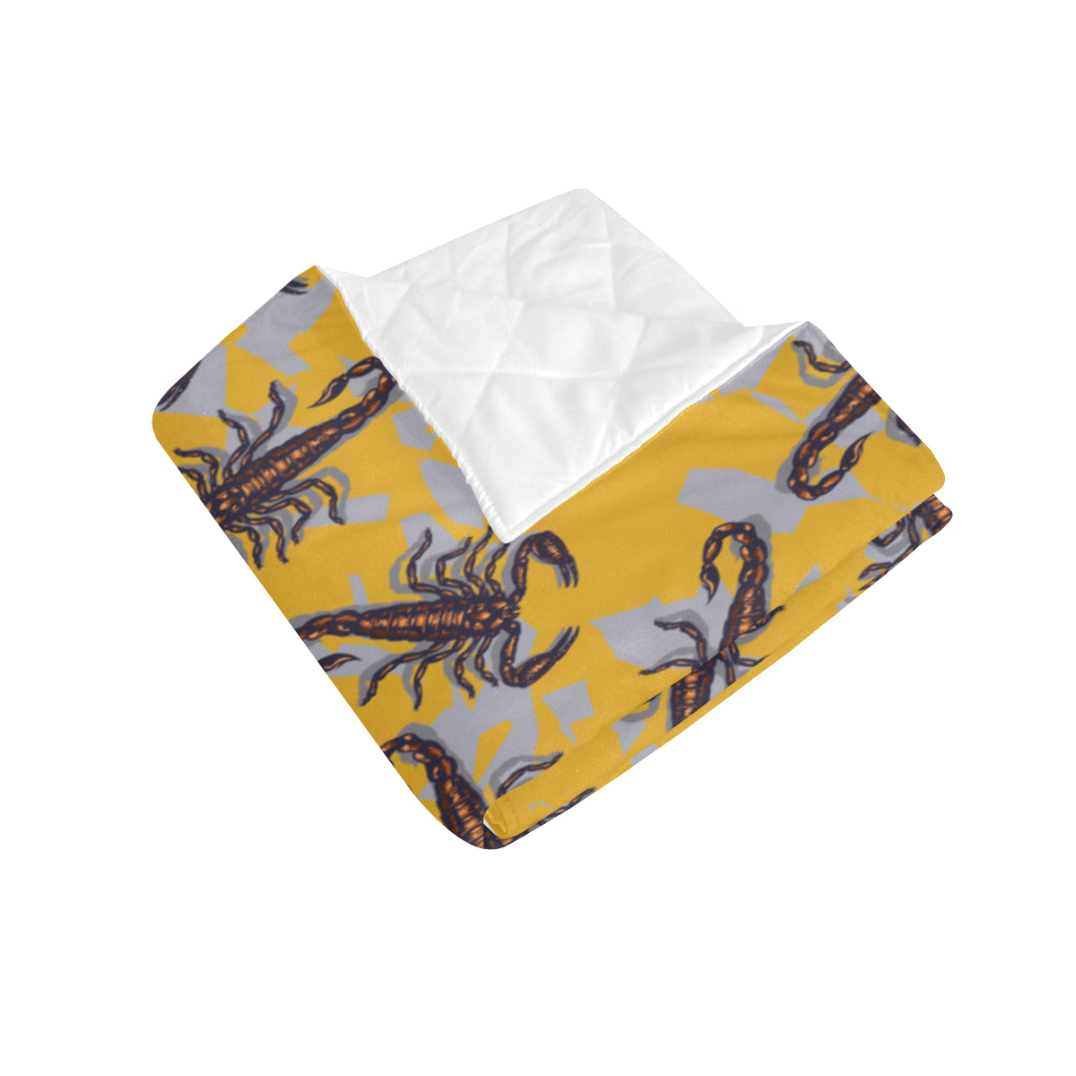 Scorpion Pattern Print Design 01 Premium Quilt