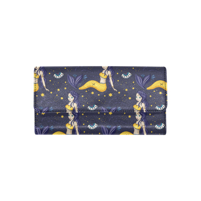 Pisces Pattern Print Design A04 Women's Trifold Wallet