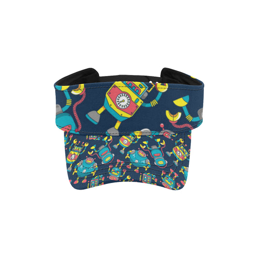 Robot Pattern Print Design A05 Unisex Sun Visor