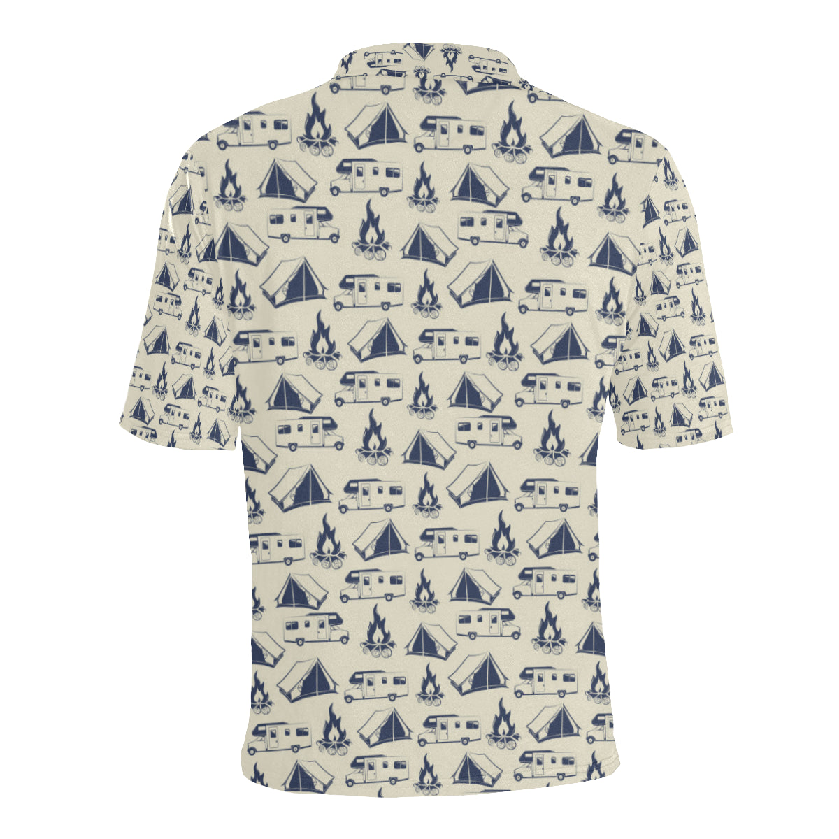 Campfire Pattern Print Design 01 Men Polo Shirt