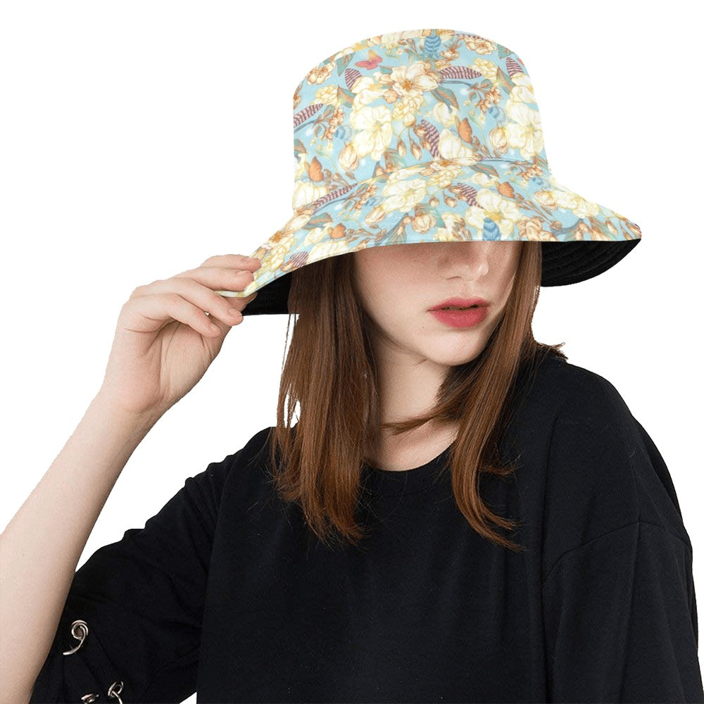 Summer Floral Print Design LKS302 Unisex Bucket Hat
