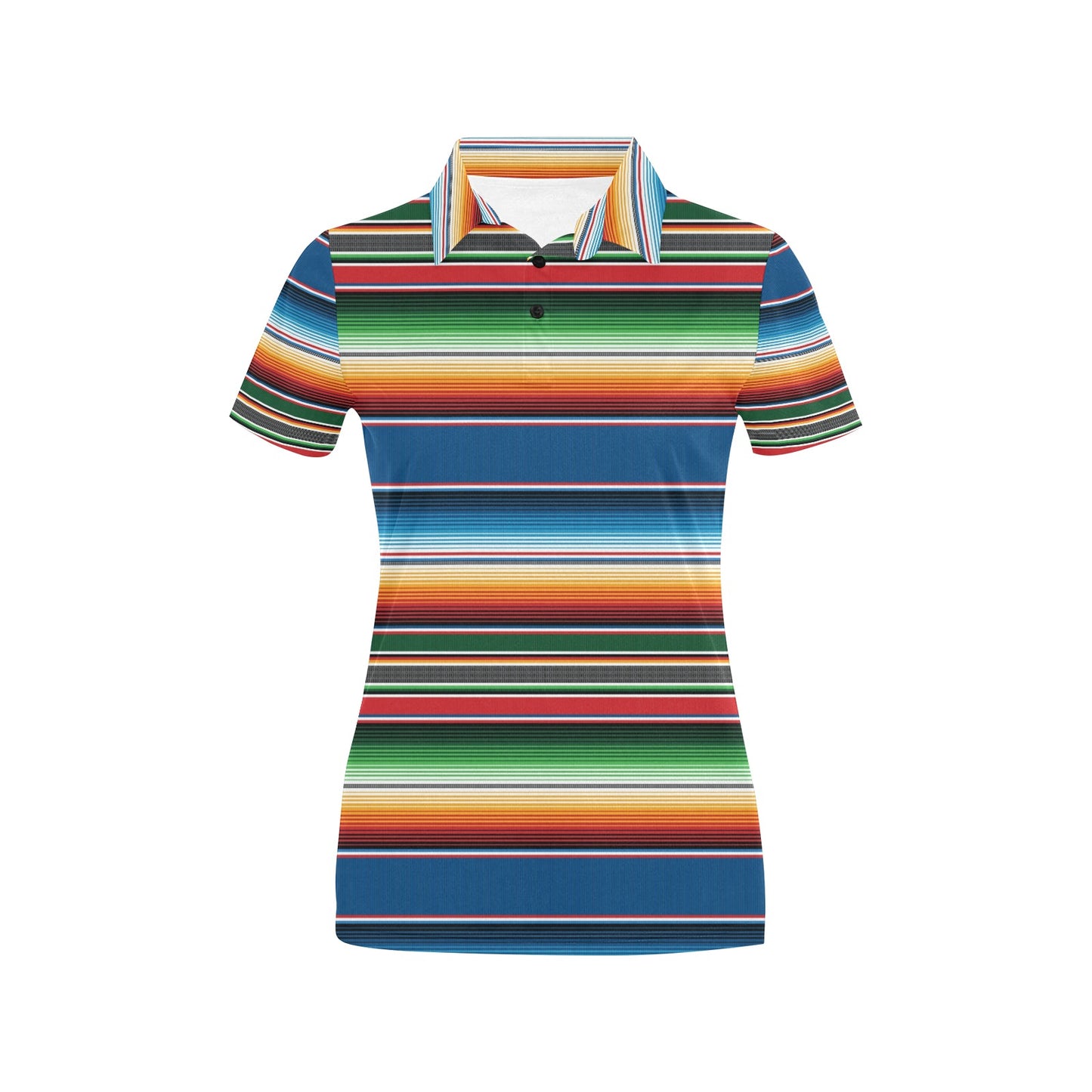 Serape Print Design LKS303 Women's Polo Shirt