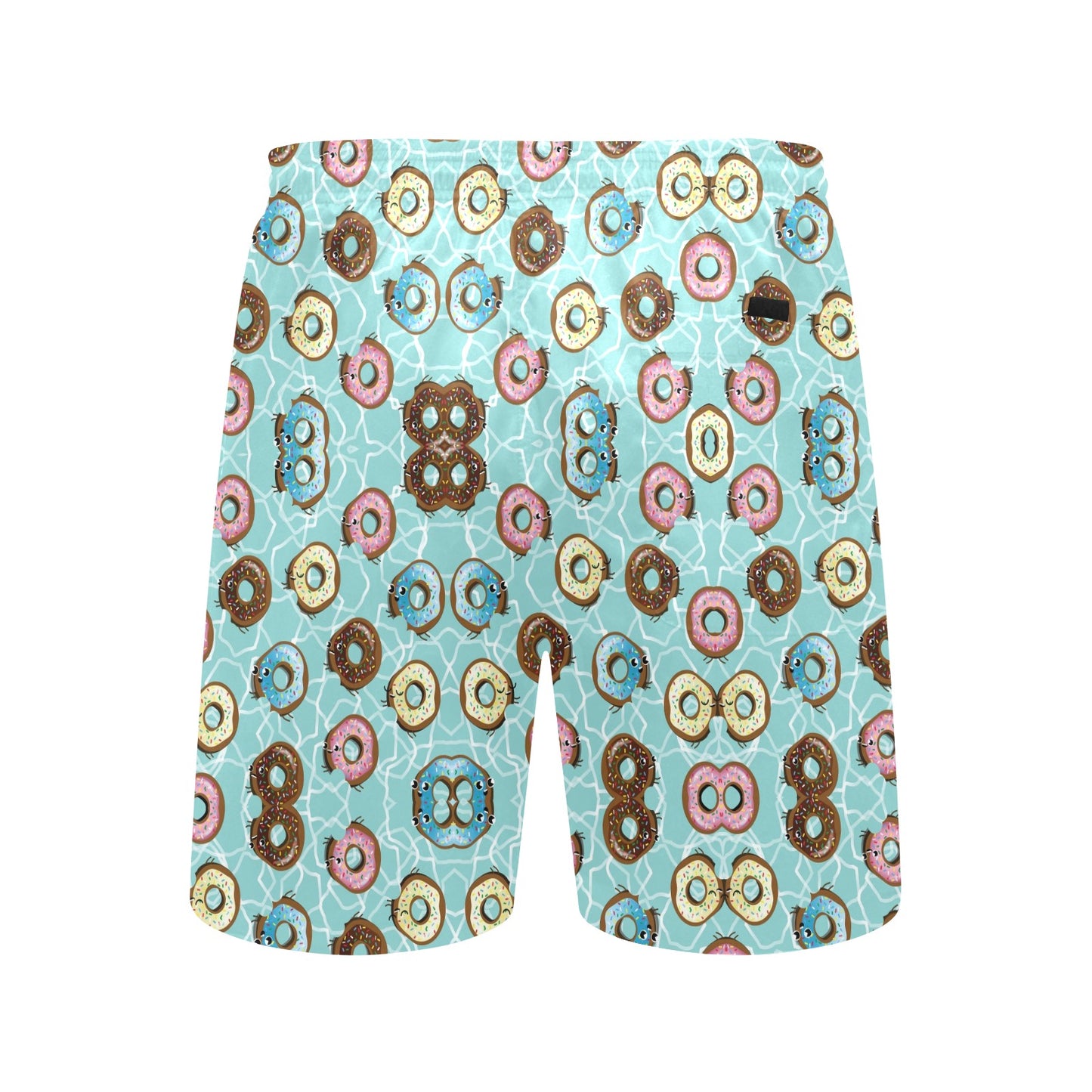 Emoji Donut Print Pattern Men's Swim Trunks Beach Shorts