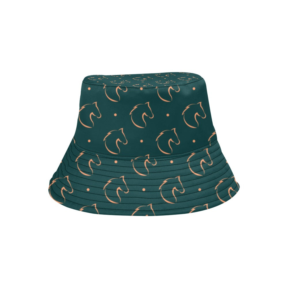 Horse Head Print Design LKS302 Unisex Bucket Hat