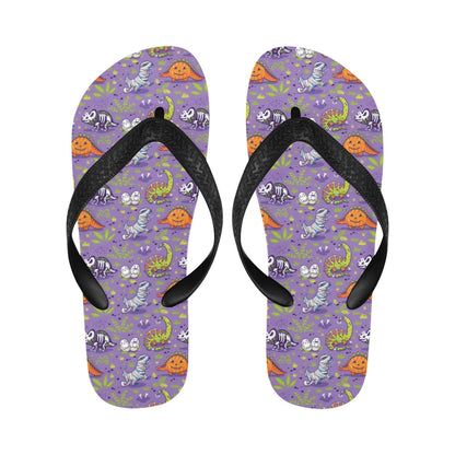 Zombie Dinosaur Print Design LKS302 Flip Flops