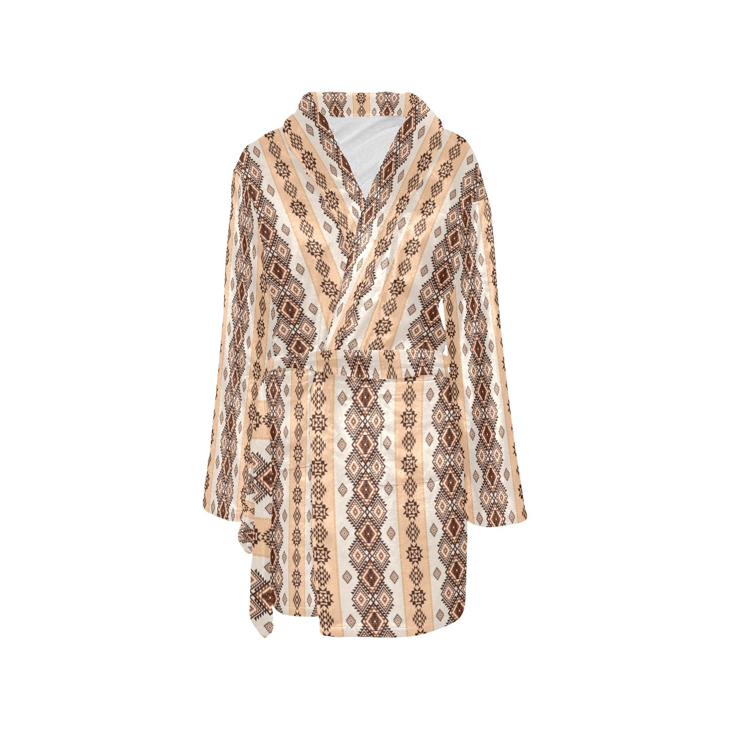 Native Classic Pattern Print Women's Fleece Robe
