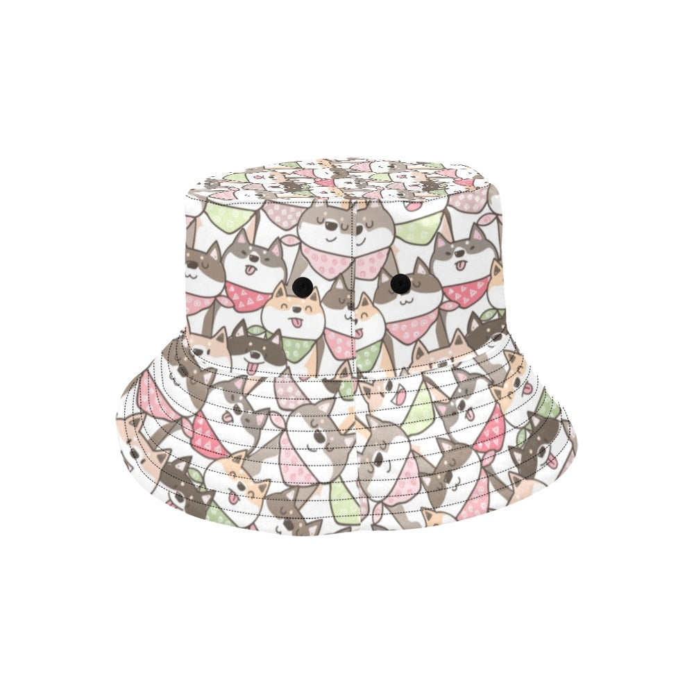 Shiba Inu Print Design LKS305 Unisex Bucket Hat
