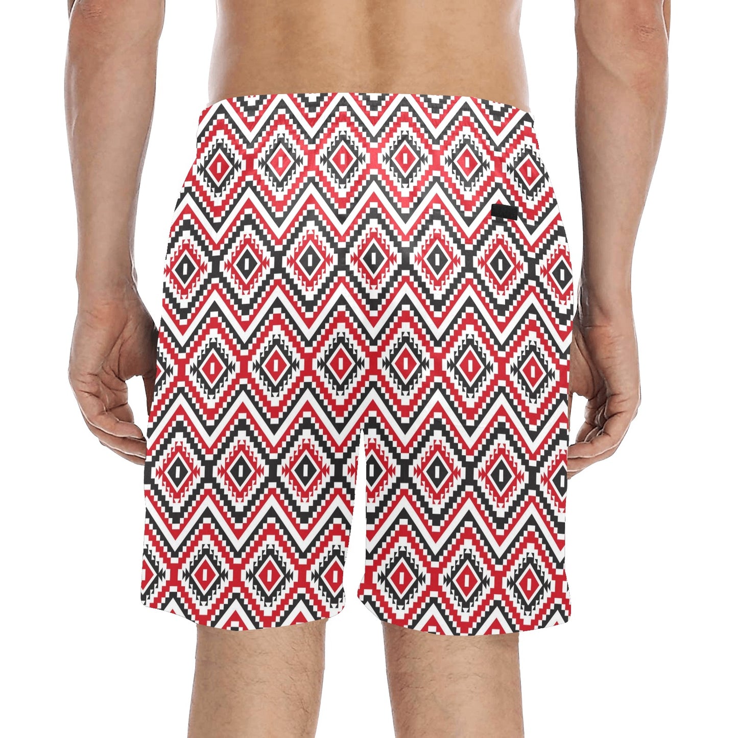 Native American Themed Tribal Print Men's Swim Trunks Beach Shorts