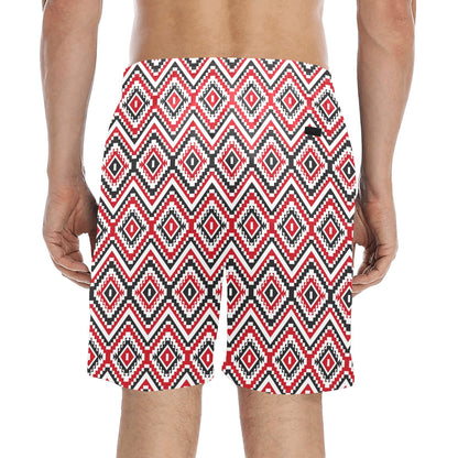 Native American Themed Tribal Print Men's Swim Trunks Beach Shorts