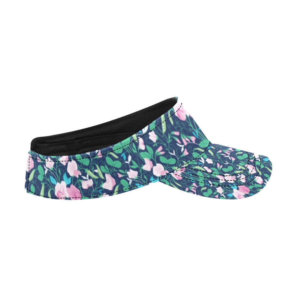 Sweet Pea Print Design LKS303 Unisex Sun Visor