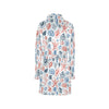 Seashell Print Design LKS307 Women's Fleece Robe