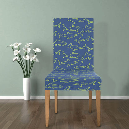 Shark Print Design LKS301 Dining Chair Slipcover