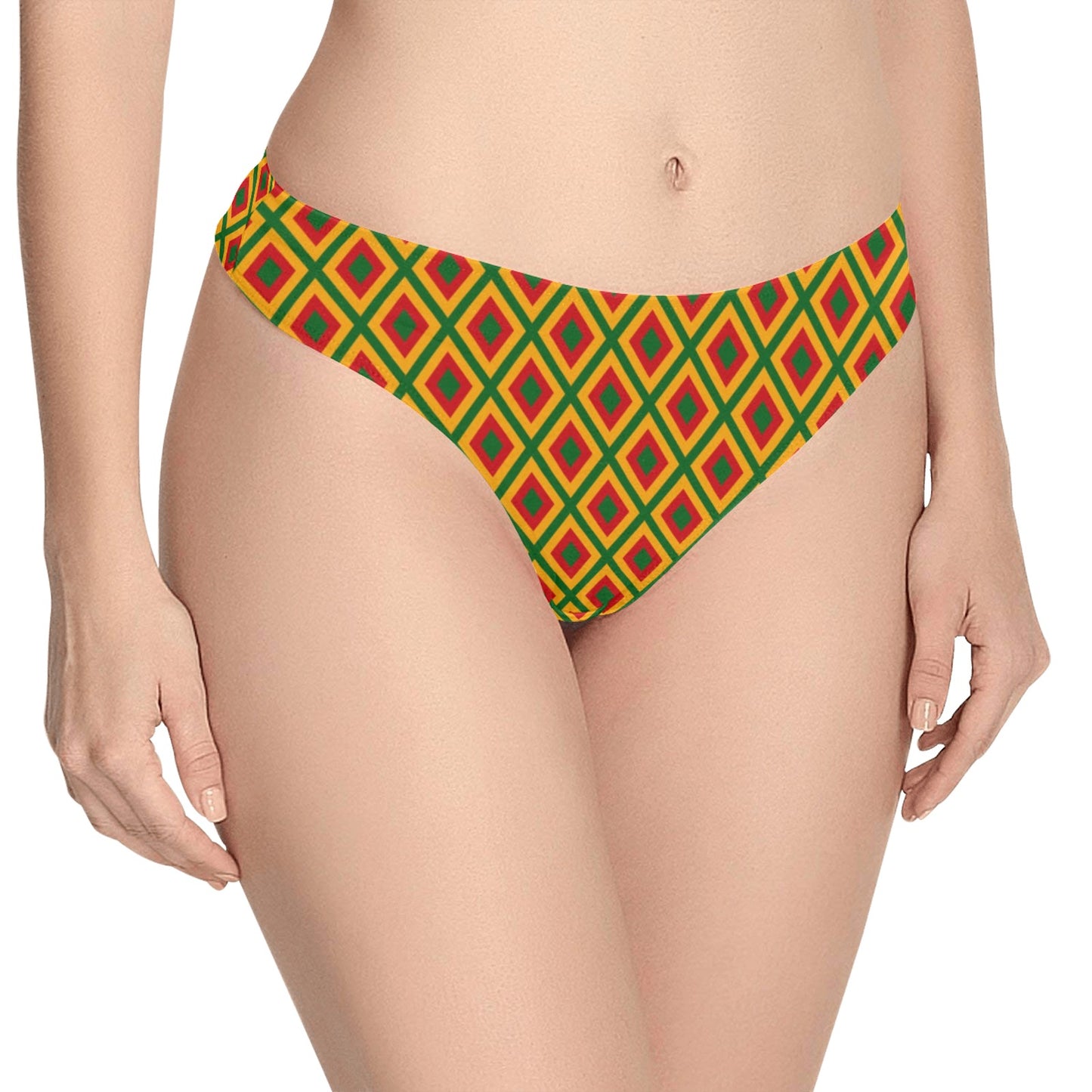 Rasta Reggae Color Cross Women's Thongs