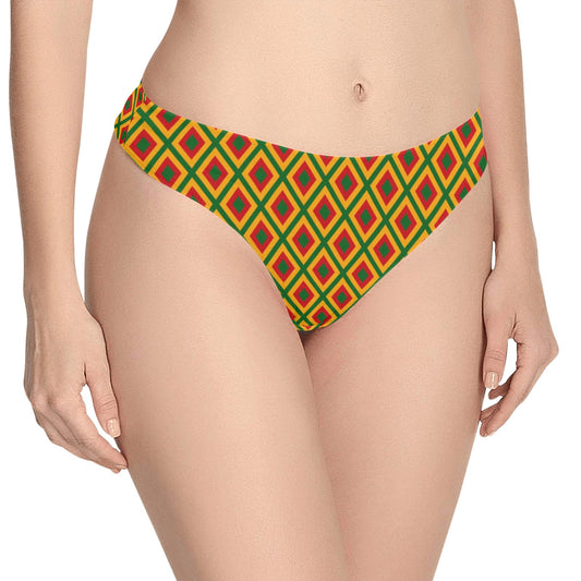 Rasta Reggae Color Cross Women's Thongs