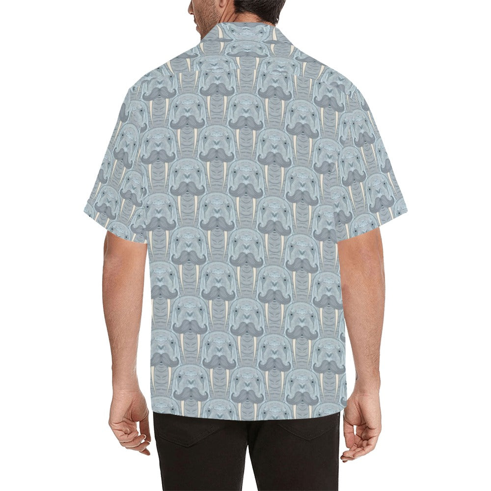 Walrus Print Design LKS402 Men's Men's Hawaiian Shirt