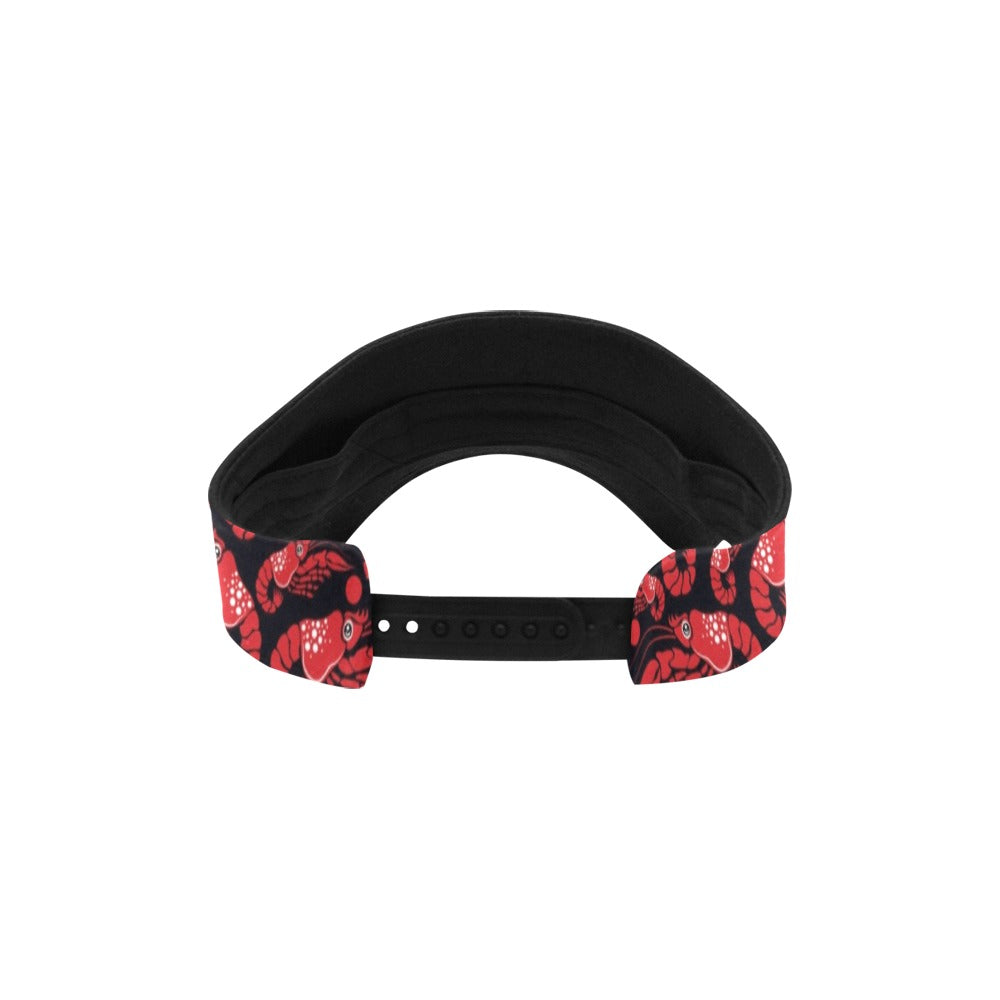 Shrimp Print Design LKS303 Unisex Sun Visor