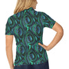 Abalone Pattern Print Design 01 Women's Polo Shirt