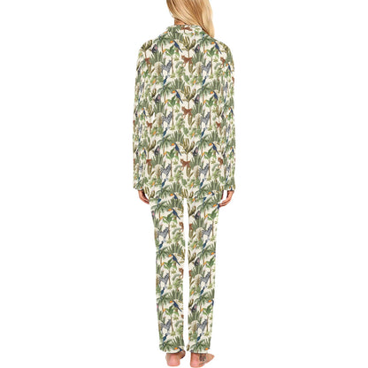 Safari Animal Print Design LKS304 Women's Long Pajama Set