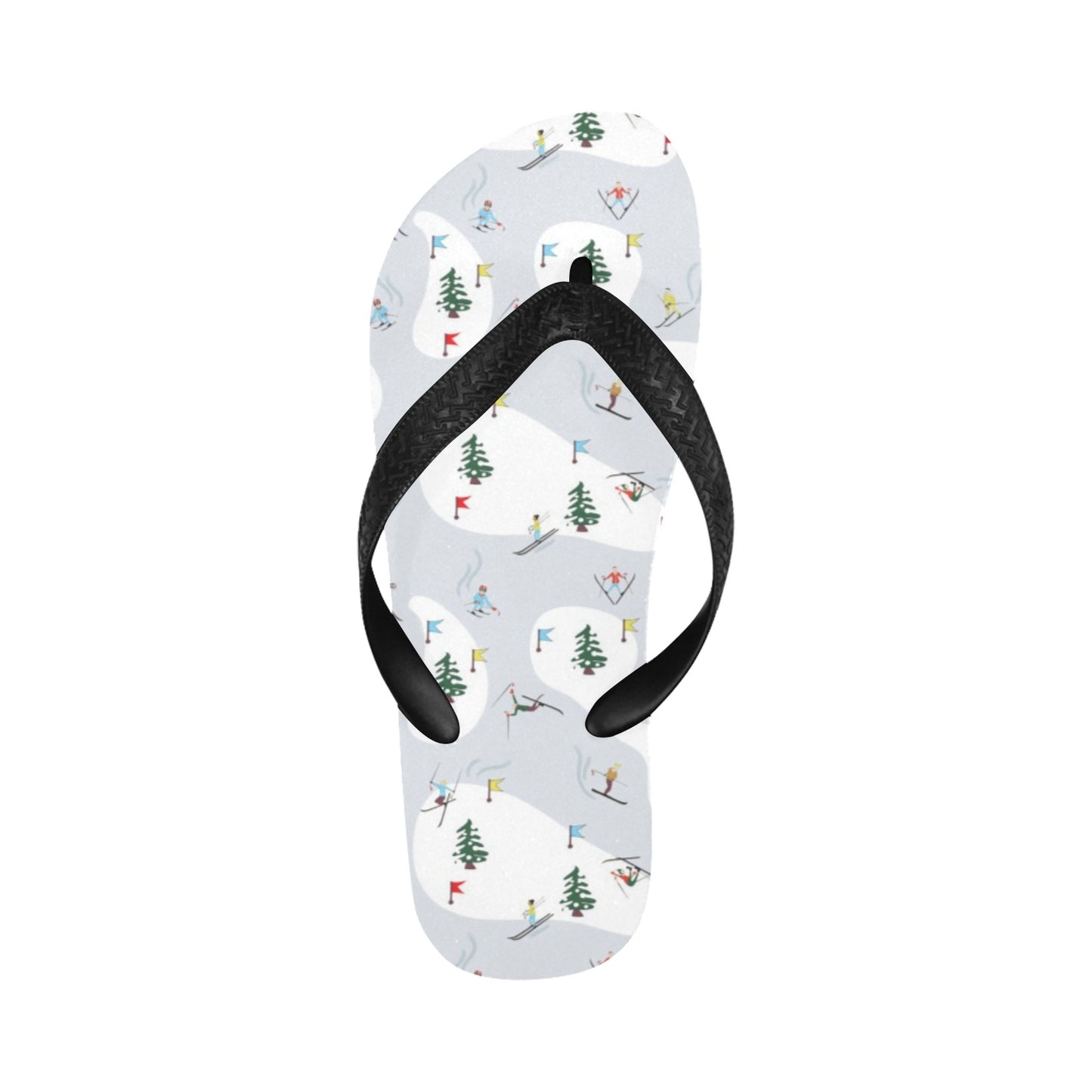 Ski Print Design LKS305 Flip Flops