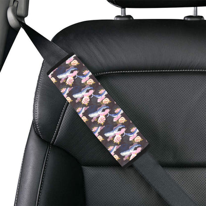 Blue Whale Print Design LKS401 Car Seat Belt Cover