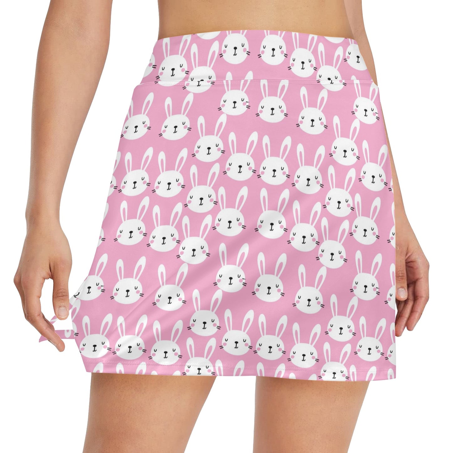 Rabbit Print Design LKS401 17" Golf & Pickleball Skort with Pockets